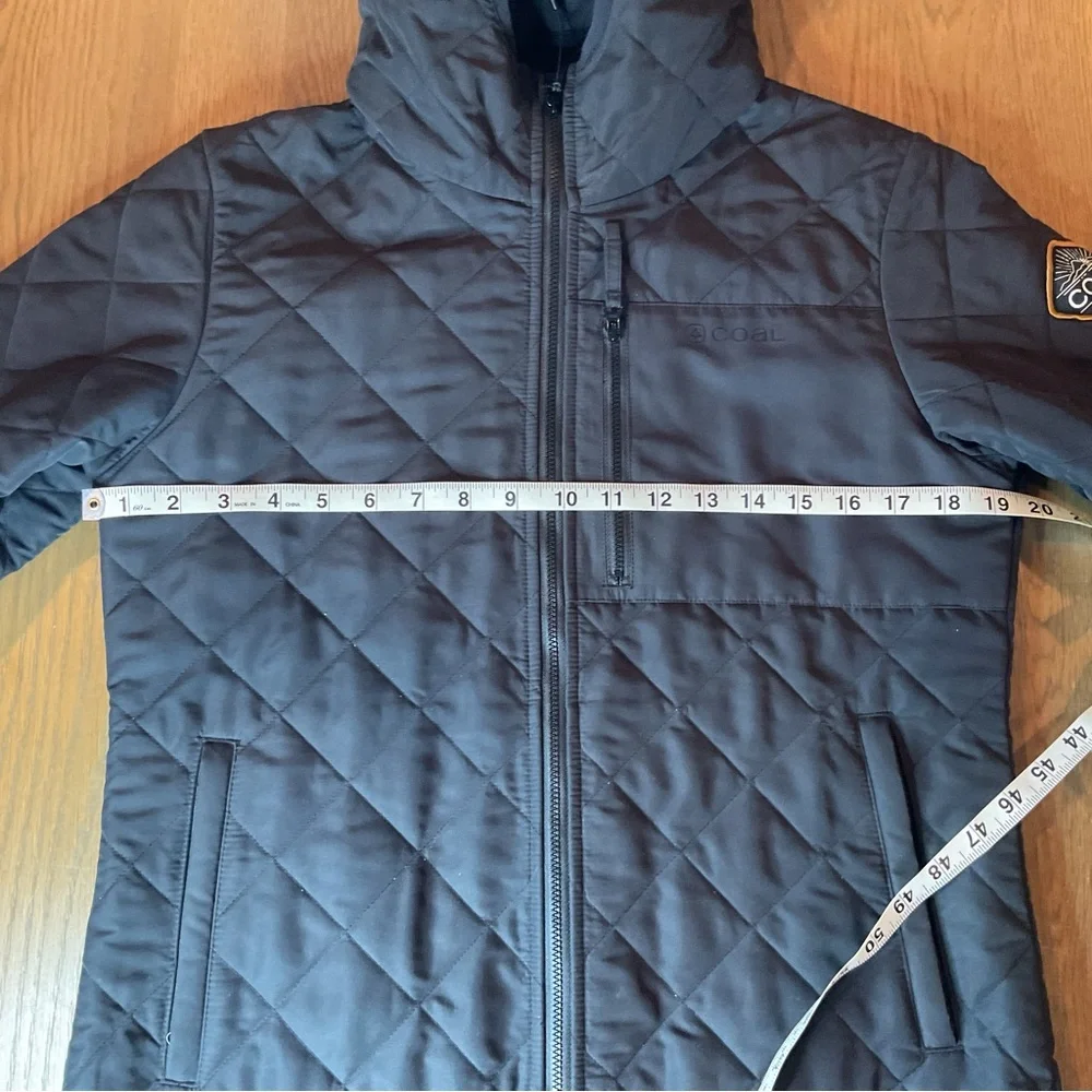 COAL Women’s Quilted Black Charcoal Snowboard Lightweight Jacket Small EUC